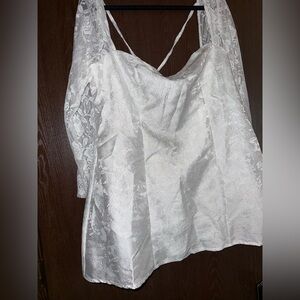 Elegant White mini Lace Dress